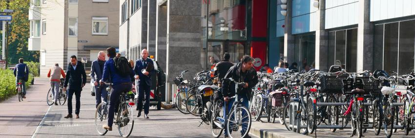 Bezoekers van het Inwonersplein