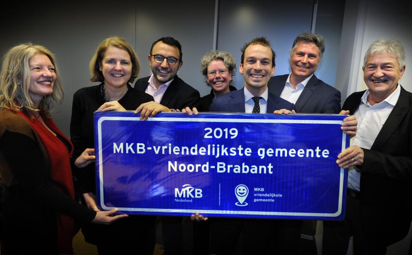 het college van B en W van Eindhoven wint de titel MKB-vriendelijkste gemeente van Brabant
