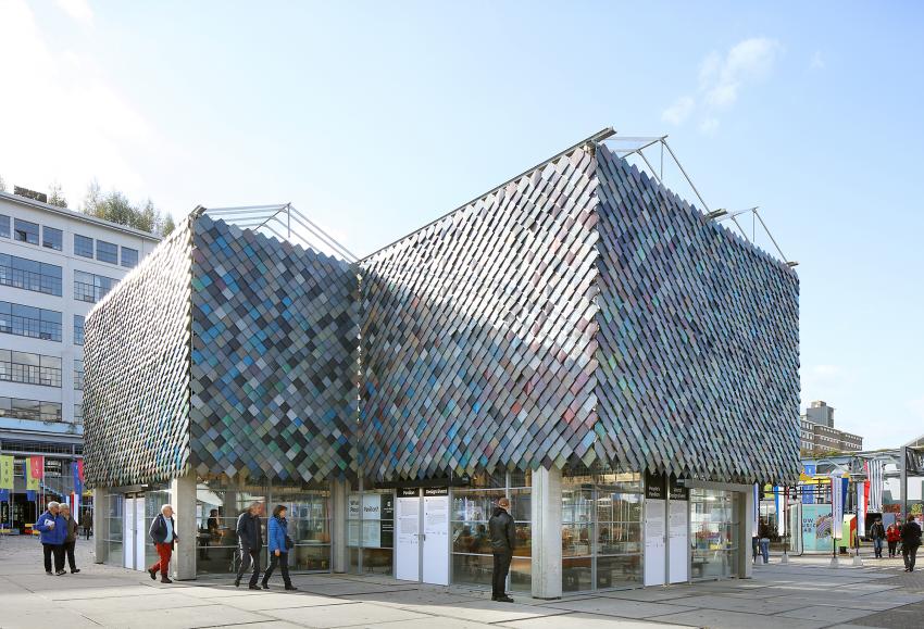 People's Pavilion zoals het tijdens de DDW op Strijp S te zien was