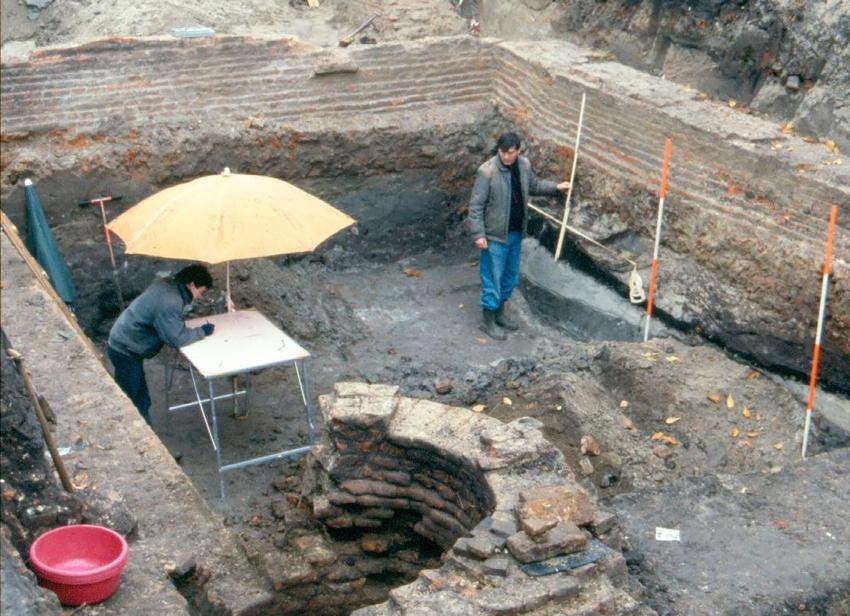 Archeologen aan het werk