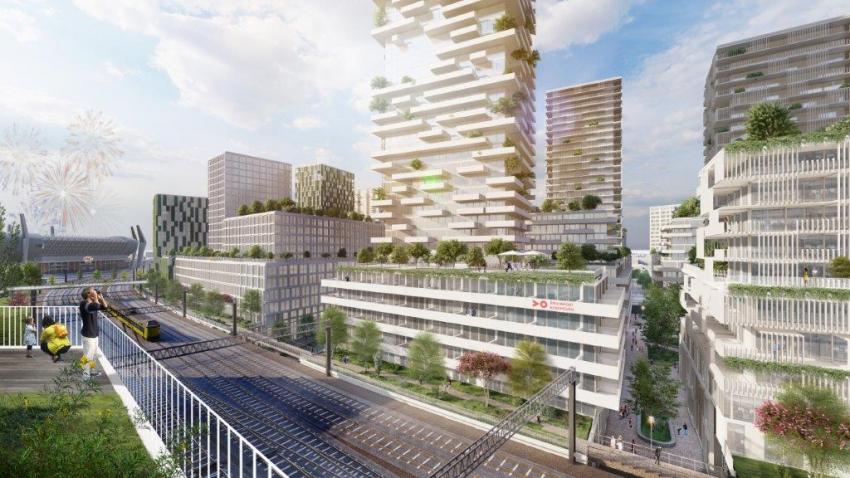 Een impressie van toekomstig Eindhoven ter illustratie