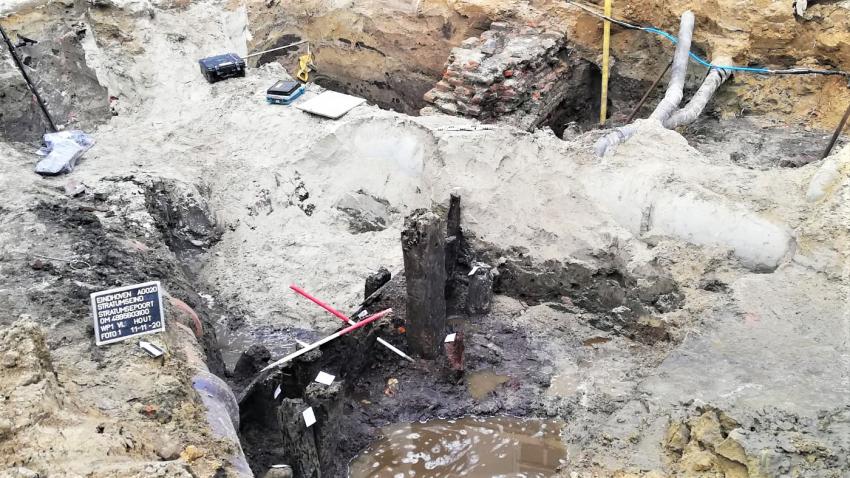 De archeologische opgravingen van het onderzoek op he Stratumseind.