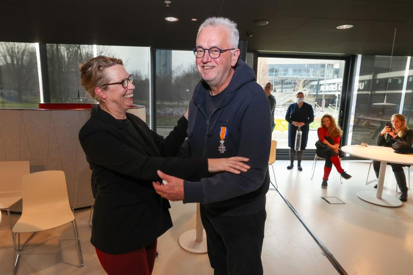 Joep Huiskamp is blij met zijn koninklijke onderscheiding