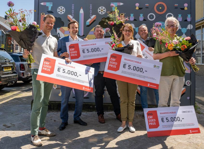 Vijf organisaties delen de Erfgoedprijs die Eindhoven in 2022 won