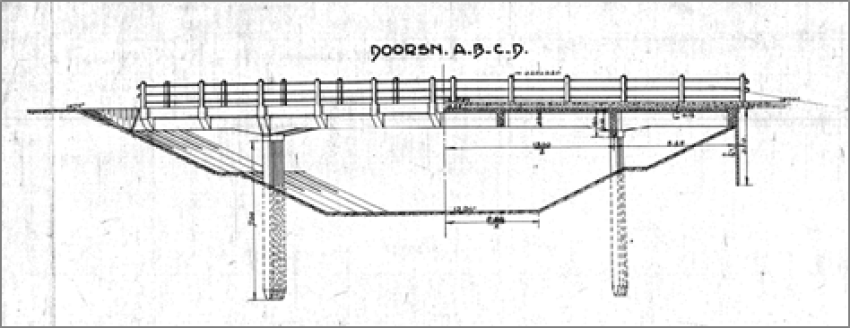Originele bouwtekening Koebrug 1931