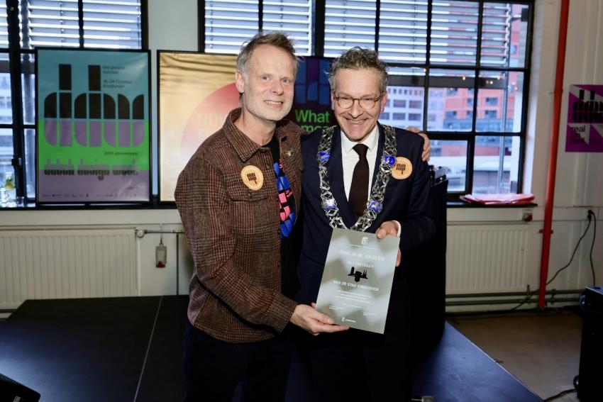 Martijn Paulen en burgemeester Dijsselbloem