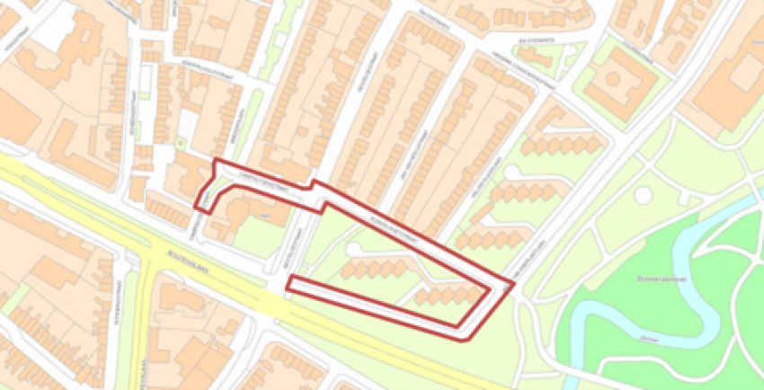 Op deze afbeelding wordt een kaart weergegeven van het projectgebied.