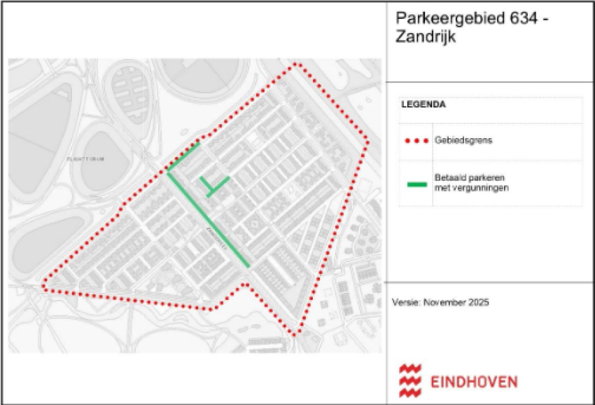 Parkeergebied 634 - Zandrijk, klik voor een vergroting