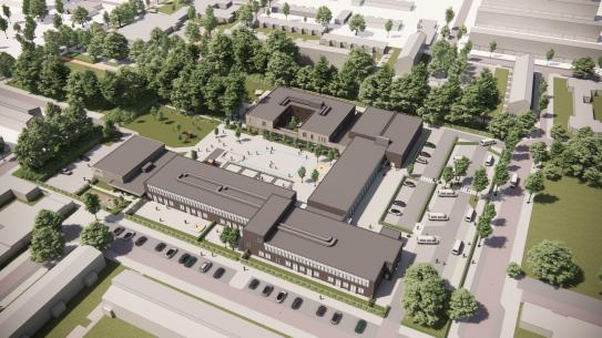 Op deze afbeelding zie je een impressie van het ontwerp, klik voor een vergroting