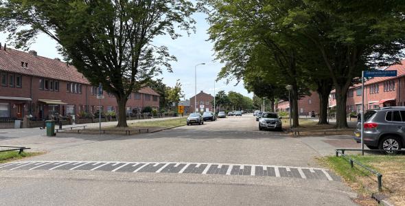 Deze afbeelding geeft de laan van de herinrichting weer