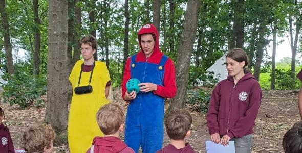 Deze afbeelding is een impressie van de activiteit van Scouting St Rafaël