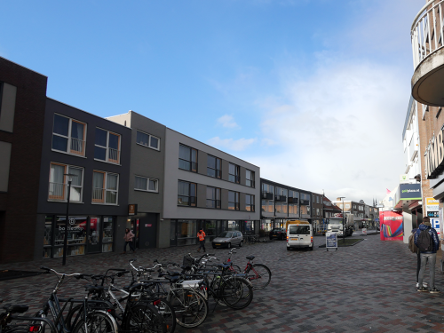 Een gedeelte van de Geldropseweg na de herinrichting