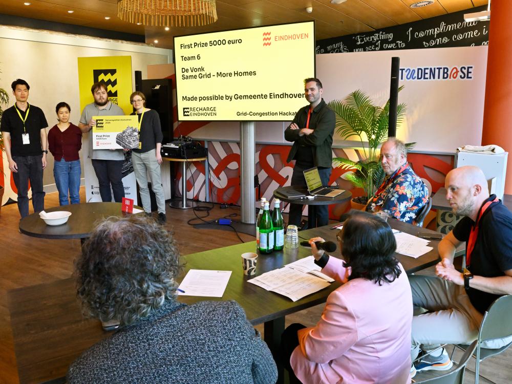 Op deze afbeelding wordt de hackaton weergegeven.